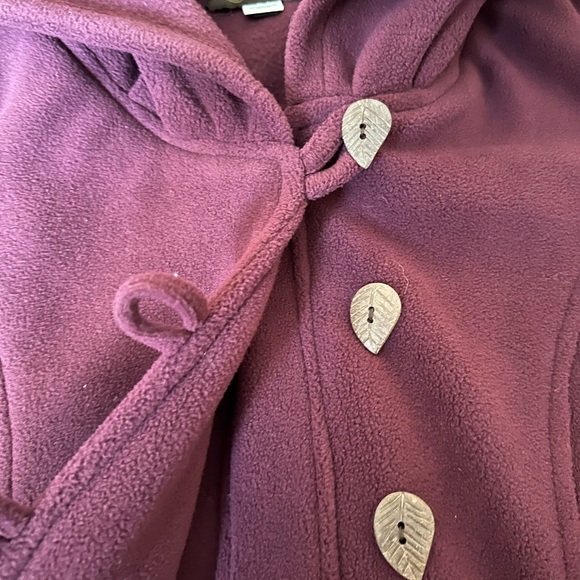 Fleece jacket. Ethically made. Witchy/Boho .  ptp 19” - Picture 4 of 7